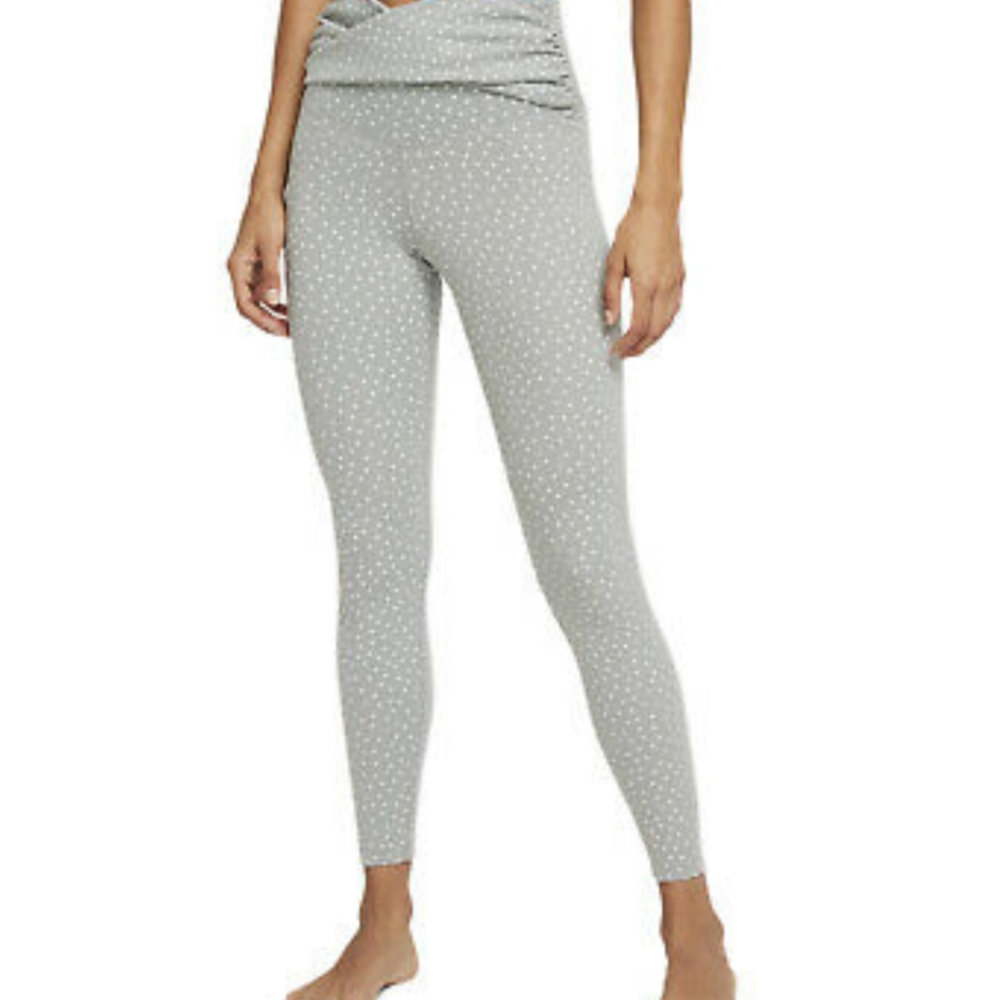 Nike yoga gray polka dot leggings.